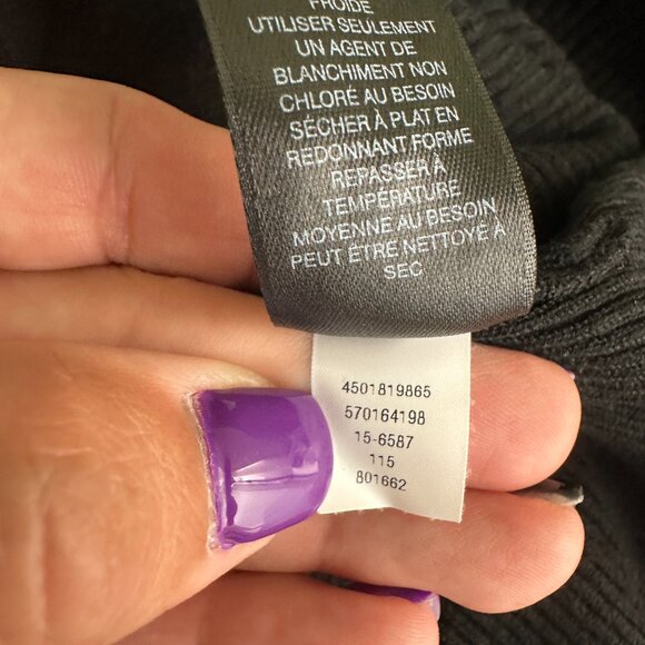 2/$30 White House Black Market Ribbed Half Sleeve Knit Tee Small #A0707 - Picture 6 of 8